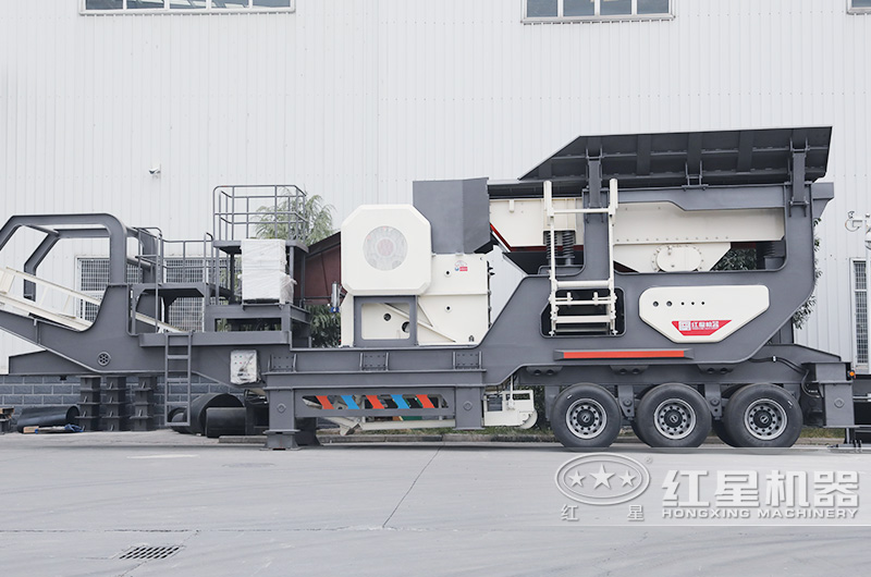 車載移動碎石機:移動顎破機,石頭一段粗碎加工 車載移動碎石機:移動顎破機,石頭一段粗碎加工