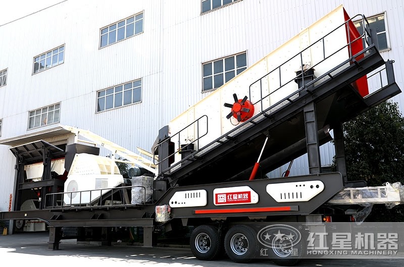 小型移動河卵石制砂生產機 小型移動河卵石制砂生產機