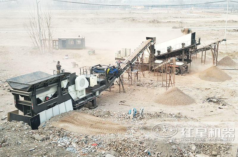 鄂破移動型破碎站+反擊破移動型破碎站,產(chǎn)量達50-500t/h 鄂破移動型破碎站+反擊破移動型破碎站,產(chǎn)量達50-500t/h