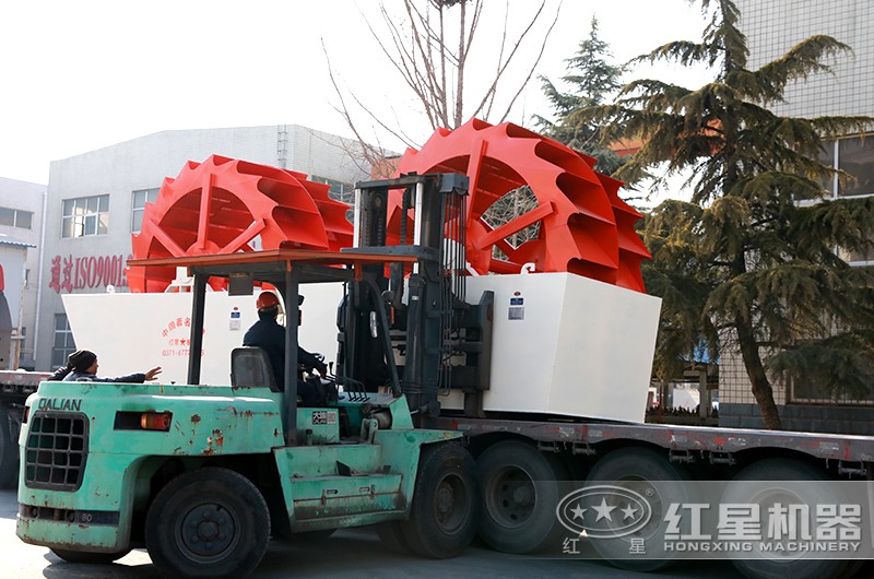 石粉洗砂機裝車待發貨 石粉洗砂機裝車待發貨