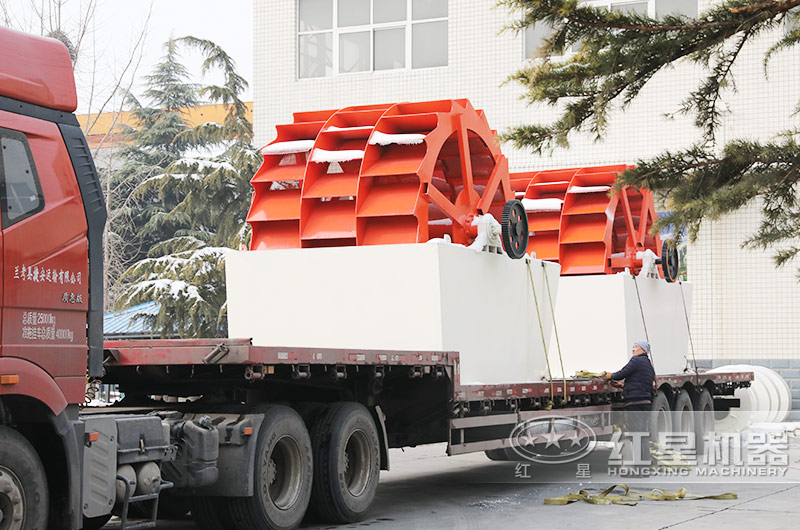 時產200-300噸水洗砂生產線發貨了，發貨周期在一周之內，早投產早盈利 