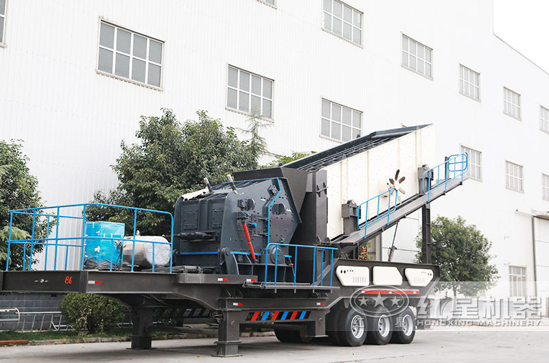 輪胎移動反擊破,石頭二段中細碎加工