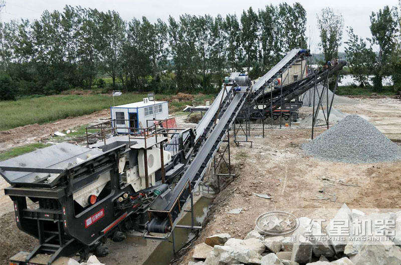 混凝土砂石破碎篩分機生產現場 混凝土砂石破碎篩分機生產現場