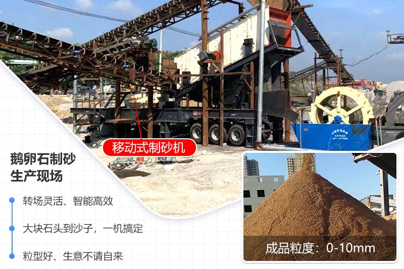 移動式制砂機作業(yè)現(xiàn)場圖 移動式制砂機作業(yè)現(xiàn)場圖