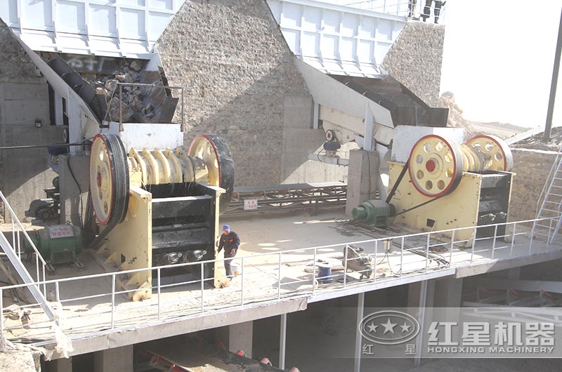 河北客戶(hù)大型碎石機(jī)生產(chǎn)線