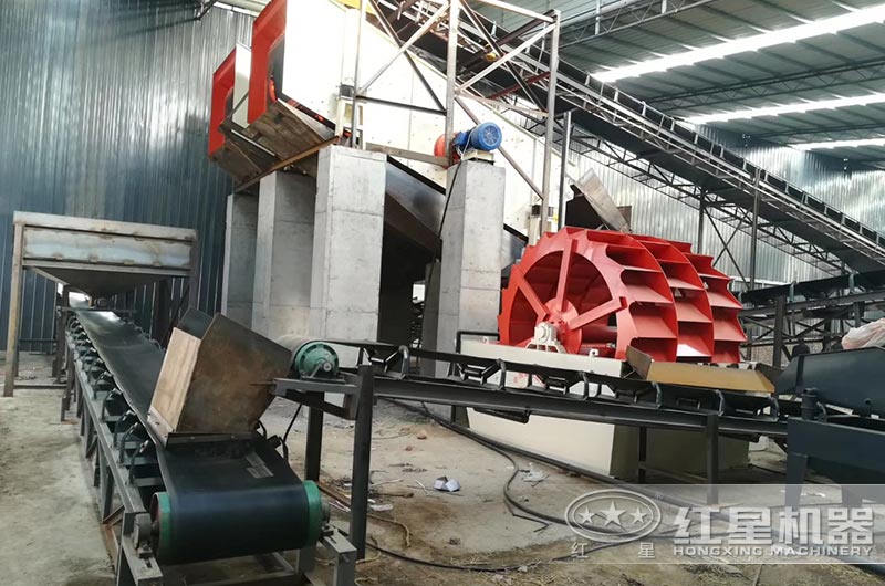 輪斗式洗砂機工作現場圖片 輪斗式洗砂機工作現場圖片