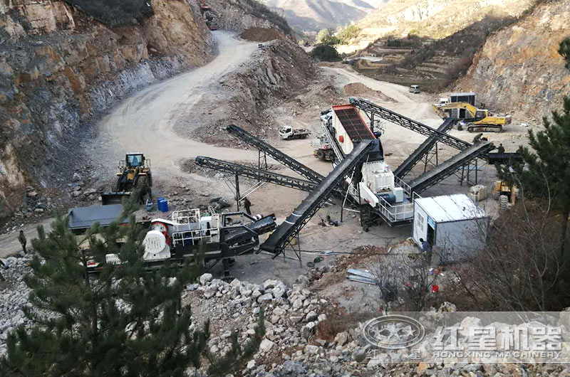 移動(dòng)鄂破+移動(dòng)反擊破作業(yè)現(xiàn)場(chǎng) 移動(dòng)鄂破+移動(dòng)反擊破作業(yè)現(xiàn)場(chǎng)